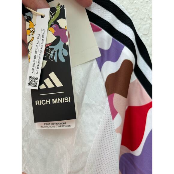 Unisex NWT Adidas Tiro Pride Jersey Soccer Size Medium White Multicolor $65 - Picture 10 of 11